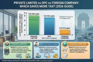 Comparison of Private Limited OPC and Foreign Company tax structure for Indian entrepreneurs