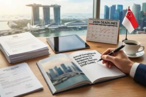 Singapore company annual compliance checklist for foreign owners including tax and filing requirements