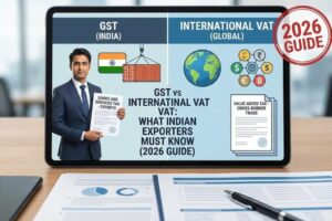 Comparison between GST in India and international VAT systems for exporters