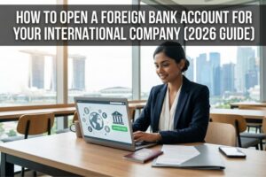 Steps to open foreign bank account for international company from India